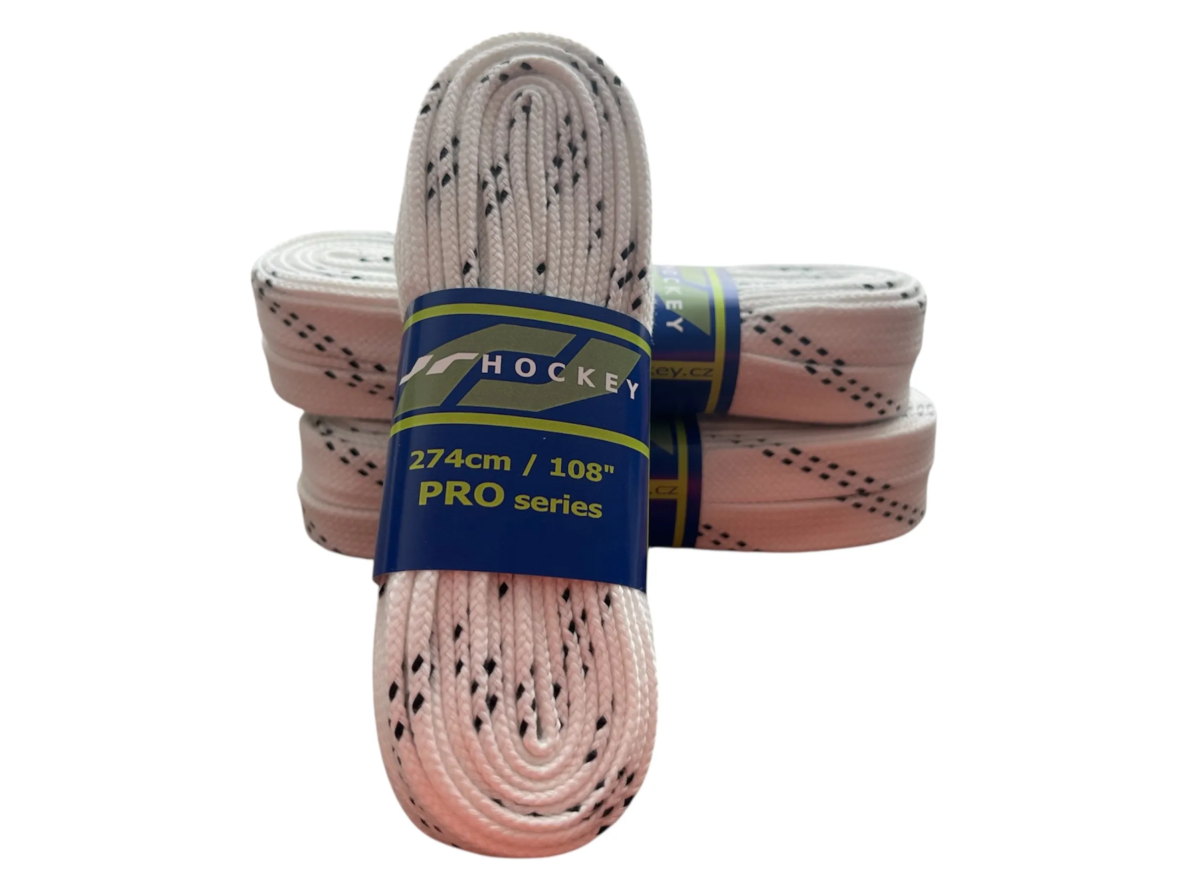 Bawełniane sznurowadła do łyżew JR HOCKEY PRO SERIES 12 mm – Trwałe sznurowadła hokejowe