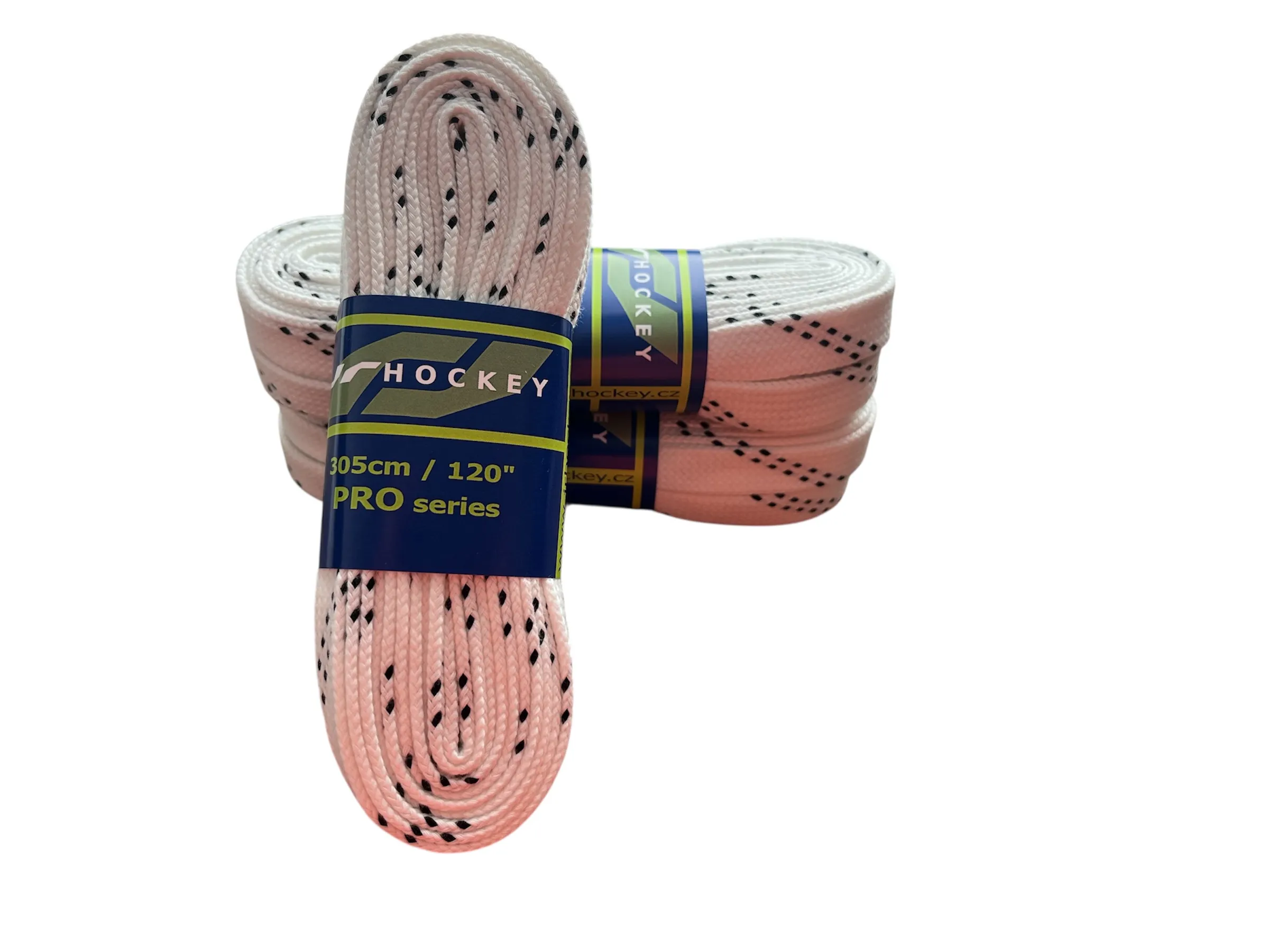 Bawełniane sznurowadła do łyżew JR HOCKEY PRO SERIES 12 mm – Trwałe sznurowadła hokejowe